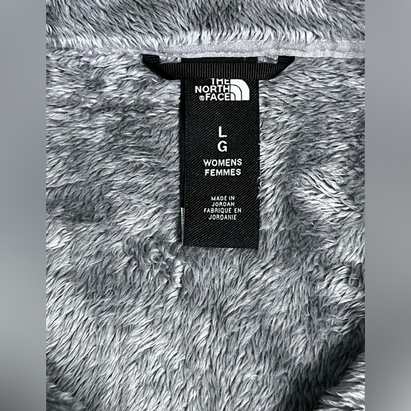 The North Face Osito Plush Meld Gray Fleece Jacket LG EUC - Picture 4 of 11